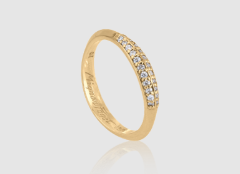 Neutral Ground Narrow Diamond Ring